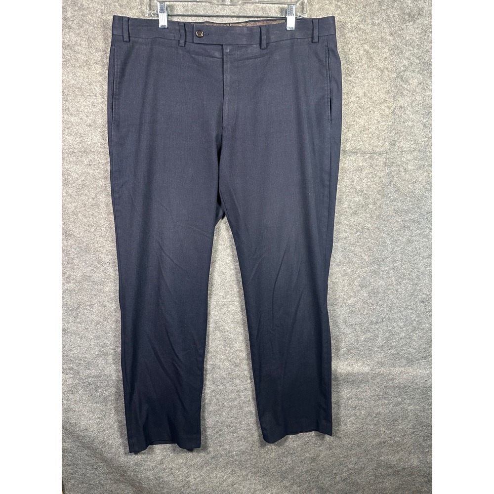 Lauren Ralph‎ Lauren Mens Dress Pants Blue Flat Front Trousers 38x32 Business
